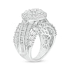 Thumbnail Image 2 of Previously Owned - 3.00 CT. T.W. Composite Diamond Frame Multi-Row Split Shank Engagement Ring in 10K White Gold