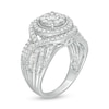 Thumbnail Image 2 of Previously Owned - 1.00 CT. T.W. Composite Diamond Multi-Row Vintage-Style Engagement Ring in 10K White Gold