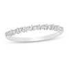 Thumbnail Image 0 of Previously Owned - 0.065 CT. T.W. Baguette and Round Diamond Alternating Band in 10K White Gold