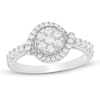Thumbnail Image 1 of Previously Owned - 0.60 CT. T.W. Composite Diamond Frame Whirlwind Ring in 10K White Gold