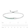 Previously Owned - Love + Be Loved Lab-Created Emerald Loop Bolo Bracelet in Sterling Silver - 9.5"