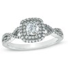 Thumbnail Image 0 of Previously Owned - Celebration Canadian Fire™ 0.58 CT. T.W. Diamond Frame Engagement Ring in 14K White Gold