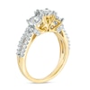 Thumbnail Image 1 of Previously Owned - 1.00 CT. T.W. Diamond Past Present Future® Engagement Ring in 10K Gold