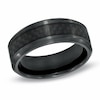 Thumbnail Image 0 of Previously Owned - Men's 8.0mm Comfort Fit Carbon Fibre Inlay Black Titanium Wedding Band