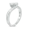 Thumbnail Image 1 of Previously Owned - Ever Us™ 0.32 CT. T.W. Two-Stone Diamond Bypass Ring in 14K White Gold