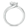 Thumbnail Image 2 of Previously Owned - Ever Us™ 0.32 CT. T.W. Two-Stone Diamond Bypass Ring in 14K White Gold