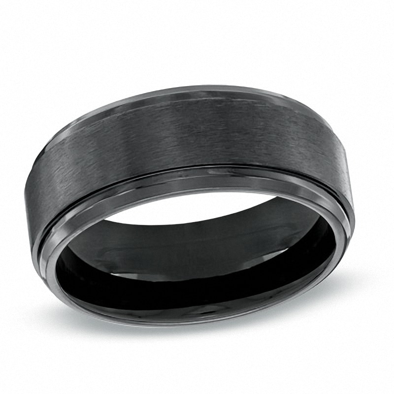 Previously Owned - Men's 9.0mm Black Titanium Comfort Fit Wedding Band