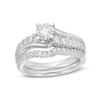 Thumbnail Image 0 of Previously Owned - 1.20 CT. T.W. Diamond Bypass Bridal Set in 14K White Gold (I/I2)