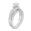 Thumbnail Image 1 of Previously Owned - 1.20 CT. T.W. Diamond Bypass Bridal Set in 14K White Gold (I/I2)
