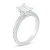 Thumbnail Image 2 of Previously Owned - 1.26 CT. T.W. Emerald-Cut Diamond Vintage-Style Engagement Ring in 14K White Gold (I/I1)