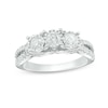 Thumbnail Image 1 of Previously Owned - 1.00 CT. T.W. Diamond Past Present Future® Engagement Ring in 10K White Gold