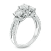Thumbnail Image 2 of Previously Owned - 1.00 CT. T.W. Diamond Past Present Future® Engagement Ring in 10K White Gold
