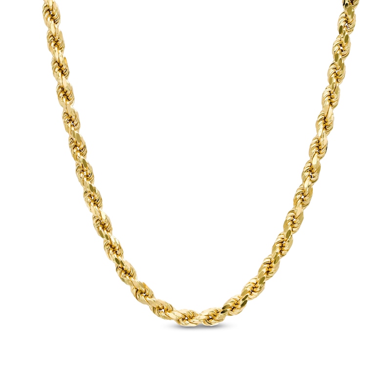 Previously Owned - Men's 5.0mm Rope Chain Necklace in 14K Gold - 22"|Peoples Jewellers