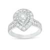 Thumbnail Image 0 of Previously Owned - 1.50 CT. T.W. Diamond Pear-Shaped Double Frame Engagement Ring in 10K White Gold