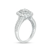 Thumbnail Image 1 of Previously Owned - 1.50 CT. T.W. Diamond Pear-Shaped Double Frame Engagement Ring in 10K White Gold