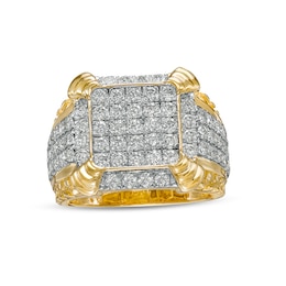 Previously Owned - 2.23 CT. T.W. Diamond Cushion-Top Prong Ring in 10K Gold