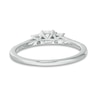 Thumbnail Image 4 of Previously Owned - 0.46 CT. T.W. Diamond Past Present Future® Engagement Ring in 10K White Gold