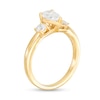Thumbnail Image 2 of Previously Owned - 0.98 CT. T.W. Pear-Shaped Diamond Past Present Future® Engagement Ring in 14K Gold
