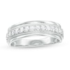Thumbnail Image 0 of Previously Owned - Men's 0.50 CT. T.W. Diamond Milgrain Anniversary Band in 10K White Gold