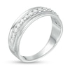 Thumbnail Image 2 of Previously Owned - Men's 0.50 CT. T.W. Diamond Milgrain Anniversary Band in 10K White Gold