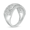 Thumbnail Image 3 of Previously Owned - 0.33 CT. T.W. Diamond Edge Cascading Waves Anniversary Ring in 10K White Gold
