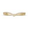 Thumbnail Image 3 of Previously Owned - 0.10 CT. T.W. Diamond Chevron Anniversary Band in 10K Gold