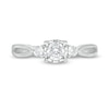 Thumbnail Image 4 of Previously Owned - 0.50 CT. T.W. Diamond Past Present Future® Split Shank Engagement Ring in 10K White Gold