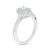 Thumbnail Image 2 of Previously Owned - Marilyn Monroe™ Collection 0.58 CT. T.W. Oval Diamond Starburst Engagement Ring in 14K White Gold
