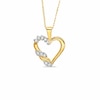 Thumbnail Image 1 of Previously Owned - 0.12 CT. T.W. Diamond Heart Pendant in 10K Gold