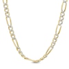 Previously Owned - Men's 120 Gauge Diamond-Cut Figaro Chain Necklace in 14K Two-Tone Gold - 22"
