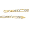 Previously Owned - Men's 120 Gauge Diamond-Cut Figaro Chain Necklace in 14K Two-Tone Gold - 22"