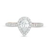 Thumbnail Image 2 of Previously Owned - Adrianna Papell 0.82 CT. T.W. Pear-Shaped Diamond Frame Engagement Ring in 14K Two-Tone Gold