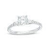 Thumbnail Image 0 of Previously Owned - Adrianna Papell 0.70 CT. T.W. Diamond Collar Engagement Ring in 14K White Gold (F/I1)