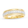 Thumbnail Image 1 of Previously Owned - Men's 0.50 CT. T.W. Diamond Milgrain Anniversary Band in 10K Gold