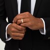 Thumbnail Image 2 of Previously Owned - Men's 0.50 CT. T.W. Diamond Milgrain Anniversary Band in 10K Gold