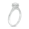 Thumbnail Image 1 of Previously Owned - Celebration Canadian Ideal 1.00 CT. T.W. Diamond Frame Engagement Ring in 14K White Gold (I/I1)