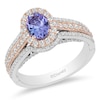 Thumbnail Image 1 of Previously Owned - Enchanted Disney Ariel Tanzanite and 0.69 CT. T.W. Diamond Engagement Ring in 14K Two-Tone Gold