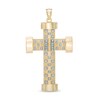 Previously Owned - Men's Large Cross Necklace Charm in 10K Gold