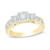 Thumbnail Image 0 of Previously Owned - 0.95 CT. T.W. Diamond Past Present Future® Engagement Ring in 10K Gold