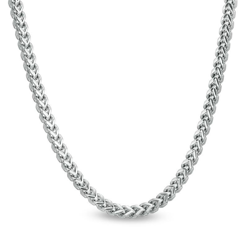 Previously Owned - Men's 3.0mm Franco Snake Chain Necklace in Stainless Steel - 24"|Peoples Jewellers