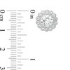 Previously Owned - 6.5mm Lab-Created White Sapphire Flower Stud Earrings and Pendant Set in Sterling Silver