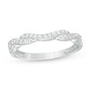 Thumbnail Image 1 of Previously Owned - 0.20 CT. T.W. Diamond Twist Contour Anniversary Band in 14K White Gold