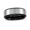 Thumbnail Image 0 of Previously Owned - Men's 8.0mm Brushed Beveled Edge Comfort-Fit Wedding Band in Titanium and Black IP