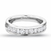 Thumbnail Image 0 of Previously Owned - 1.00 CT. T.W. Round and Baguette Diamond Channel Band in 14K White Gold