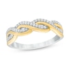 Thumbnail Image 0 of Previously Owned - 0.20 CT. T.W. Diamond Braid Anniversary Band in 10K Gold