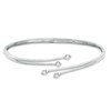 Thumbnail Image 1 of Previously Owned - 0.33 CT. T.W. Diamond Four Stone Bypass Bangle in 10K White Gold