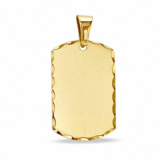 Previously Owned - 10K Gold ID Tag Charm