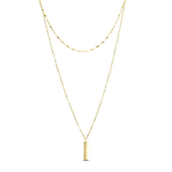 Previously Owned - Double Strand Choker Necklace in 14K Gold - 16"