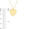 Previously Owned - Polished Heart Disc Necklace in 10K Gold