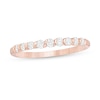 Previously Owned - 0.30 CT. T.W. Diamond Nine Stone Twist Anniversary Band in 10K Rose Gold